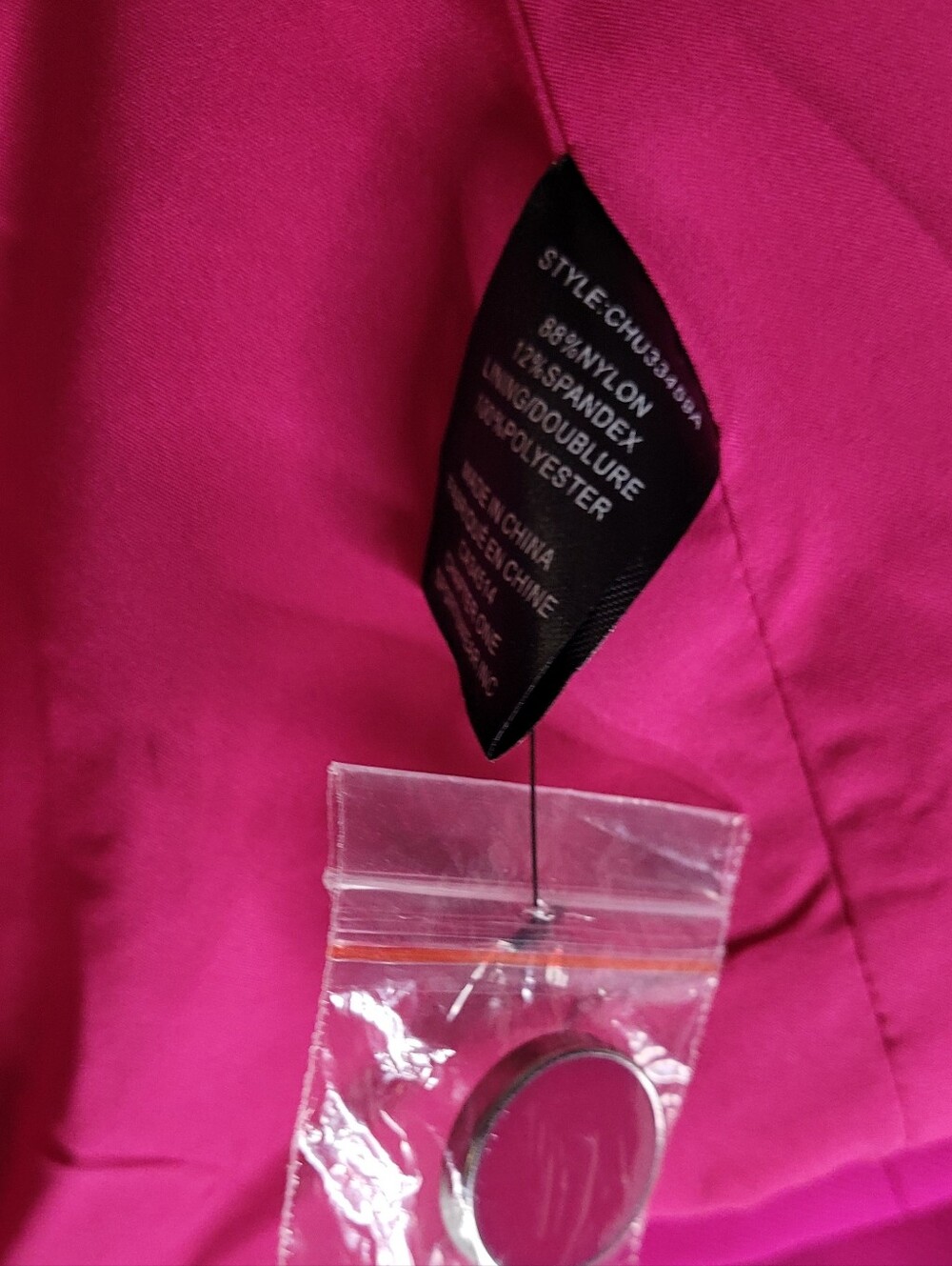 Nicole Miller Bright Fuchsia Single-button Blazer Medium Versatile Bold NEW - Picture 6 of 7
